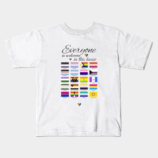 Everyone is welcome in this house Kids T-Shirt